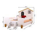Ver imagem 3 de Cama Montessoriana Infantil Solteiro Belissima Preta - Branca e Mel + Colchão
