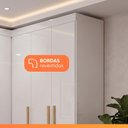 Ver imagem 3 de Guarda Roupas de Canto Modulado Closet Madrid 5 Portas MDP Branco Maxel Móveis