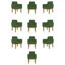 Ver imagem 1 de Kit 10 Poltronas Decorativa Reforçada Oferta - Balaqui Decor Cor:Verde