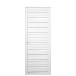 Porta Palheta sem Ventilação Alumínio 210cm x 80cm Direita Linha 25 - 1