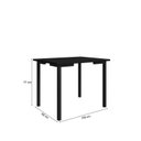 Ver imagem 3 de Mesa Compact 109x68cm Tampo em Mdf com 4 Cadeiras Tokio