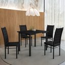 Ver imagem 1 de Mesa Compact 109x68cm Tampo em Mdf com 4 Cadeiras Tokio