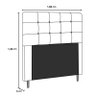 Cabeceira Cama Box Casal 160cm Suede Preto - PR Móveis - 5