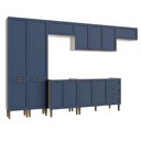 Ver imagem 2 de Cozinha Modulada Aurora Completa Clássica 350cm Provençal Cor:branco com Azul