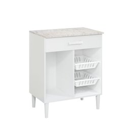 Balcão Armário Microondas Forno Fruteira Multiuso Branco - 2