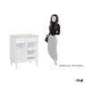 Balcão Armário Microondas Forno Fruteira Multiuso Branco - 5