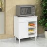 Balcão Armário Microondas Forno Fruteira Multiuso Branco - 1