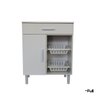 Balcão Armário Microondas Forno Fruteira Multiuso Branco - 6