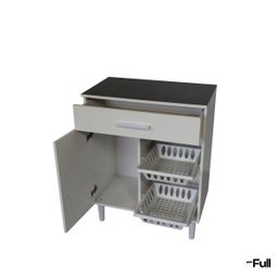 Balcão Armário Microondas Forno Fruteira Multiuso Branco - 7