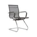 Ver imagem 2 de Cadeira Escritório Interlocutor Fixa Aço Cromado Sidney