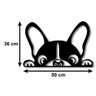 Decoração para Parede Bulldog Francês em MDF Vazado 6mm - 2