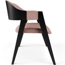 Ver imagem 6 de Kit 4 Cadeiras Sala de Jantar Estar Living Estofada Suran L02 Preto Linho Rosê - Lyam Decor