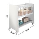 Ver imagem 4 de Mini Berço Com Colchão Branco Rubi Peternella