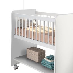 Mini Berço Com Colchão Branco Rubi Peternella - 3