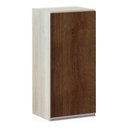 Ver imagem 2 de Armário Aéreo 35cm 1 Porta Lis Legno Crema C/Nogueira