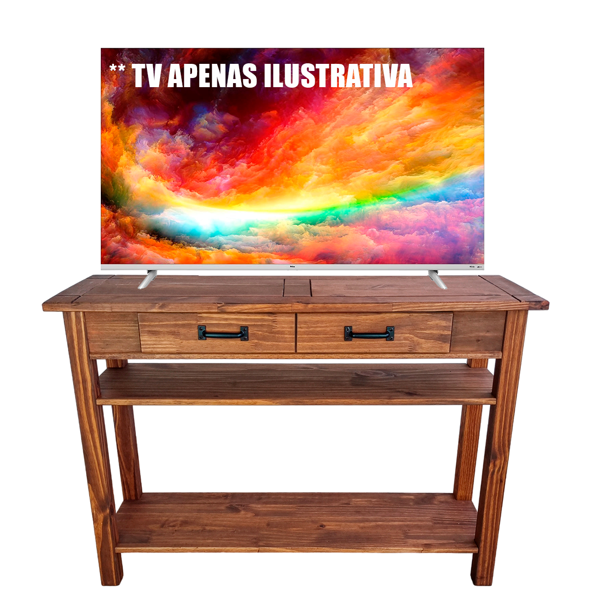 Aparador Rack Buffet Mesa Auxiliar Tv Video 100 Cm Cerâmica Organizador Multiuso Sala Balcão Retro