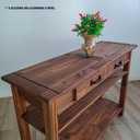 Ver imagem 6 de Aparador Rack Buffet Mesa Auxiliar Tv Video 100 Cm Cerâmica Organizador Multiuso Sala Balcão Retro