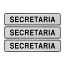 Ver imagem 1 de Combo 3 Placas De Sinalização Secretaria 30x7 Acesso - B-516 F9e