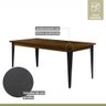 Conjunto Sala de Jantar Mesa Espanha 180cm com 6 Cadeiras em Aço e Junco Madri Mais Decor Courissimo - 4