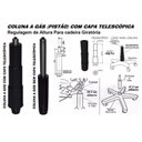 Ver imagem 6 de Cadeira Executiva COSTURADA Giratória com Braço CORSA – MARTIFLEX – Cor Preta – 31004
