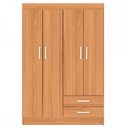 Ver imagem 2 de Guarda-Roupa Solteiro Atalaia 4 Portas Cinnamomo - Evidencia Móveis