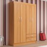 Guarda-Roupa Solteiro Atalaia 4 Portas Cinnamomo - Evidencia Móveis - 1