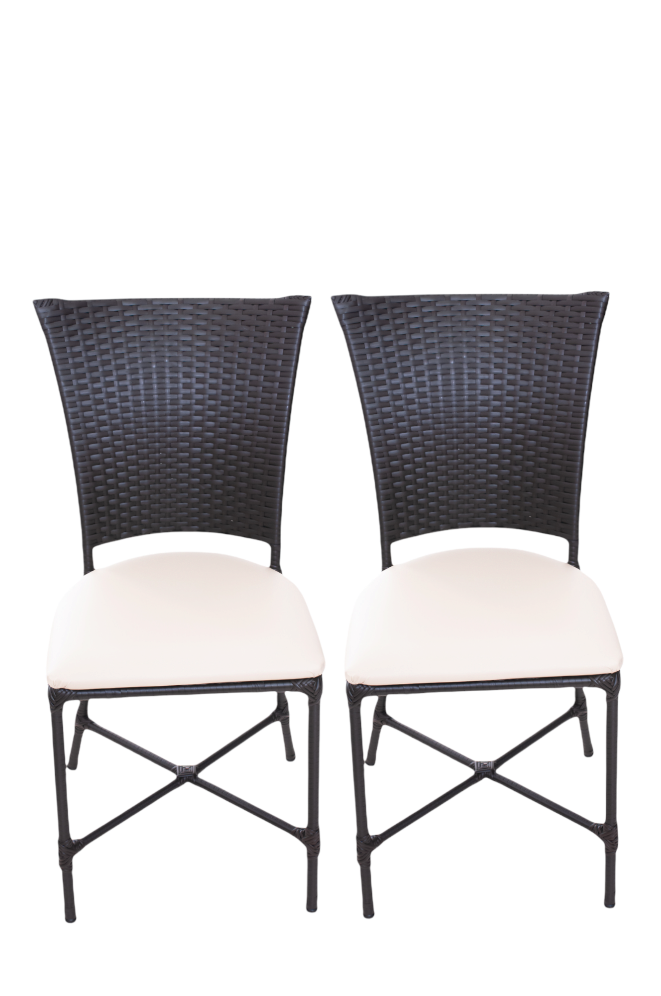 Cadeiras Estofadas Mesa Jantar de Fibra Sintetica:bege - 1