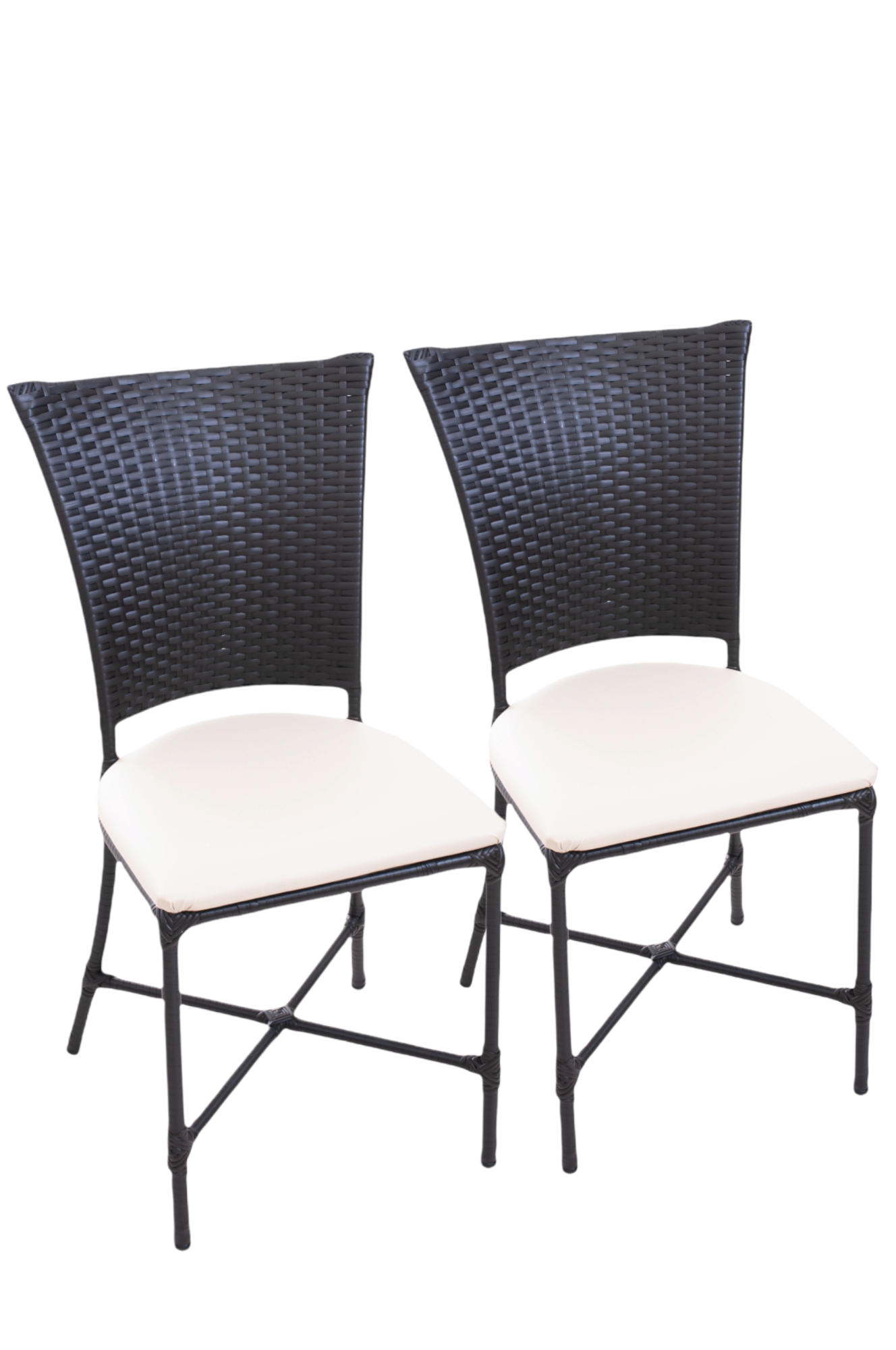 Cadeiras Estofadas Mesa Jantar de Fibra Sintetica:bege - 2