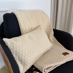 Manta Decorativa para Sofá 140 X 210cm Atenas Bege - 3