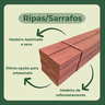 10 Ripas Sarrafos Eucalipto 2x5x100cm Aplainado Artesanato - 5