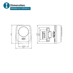 Sensor Presenca Teto Smart X - Control Bivolt - Exatron - 3