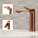 Ver imagem 1 de Torneira Misturador para Banheiro 100% Metal Premium Berlim Rose Gold