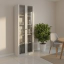 Ver imagem 1 de Cristaleira 2 Portas de Vidro 4 Prateleiras 171,5CMX59,8cm Branco Catarina