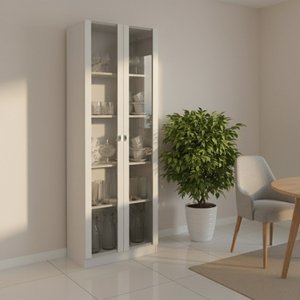 Cristaleira 2 Portas de Vidro e 4 Prateleiras Catarina