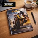 Ver imagem 2 de Caderno Universitário Moto Radical 10 Matérias 160 Folhas Preto