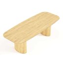 Ver imagem 2 de Mesa de Jantar Orgânica Tivoli 270cm X 110cm 10 Lugares Lamina Cinamomo Damasco