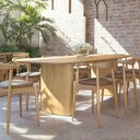 Ver imagem 3 de Mesa de Jantar Orgânica Tivoli 270cm X 110cm 10 Lugares Lamina Cinamomo Damasco