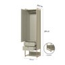 Conjunto Guarda-roupa Closet Industrial Completo Olivar 1 Porta 8 Gavetas 286cm - Off White - 5