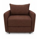 Ver imagem 4 de Poltrona Extensivel Confortável 125cm Daiana Suede Marrom Império Decor