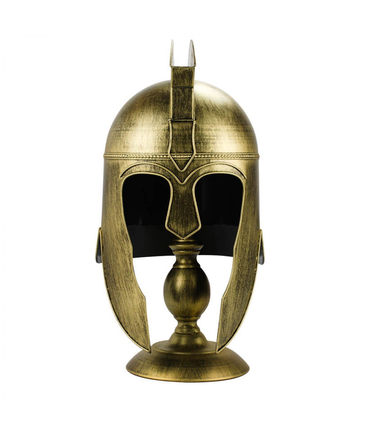 Enfeite Capacete Soldado Grego Dourado 43x26x21cm - 1