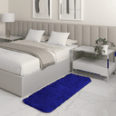 Ver imagem 1 de Tapete Passadeira Quarto Antiderrapante Azul 50 X 140 Cm