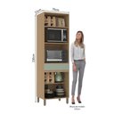 Ver imagem 2 de Torre Quente Modulado 70cm 2 Nichos 1 Gaveta 4 Portas Slim Luciane