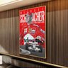 Quadro Formula 1 Michael Schumacher:90x60 cm/PRETA - 4