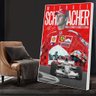 Quadro Formula 1 Michael Schumacher:90x60 cm/PRETA - 3