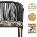 Ver imagem 3 de Mesa com 4 Cadeiras e Noronha Estofado 6 Trama Original Preto