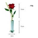 Ver imagem 5 de Vaso Decoratico Solitário Espelhado com Rosa Artificial Real