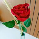 Ver imagem 6 de Vaso Decoratico Solitário Espelhado com Rosa Artificial Real