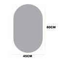 Ver imagem 5 de Espelho Oval Grande 80 X 45 Moderno Lapidado com Suporte