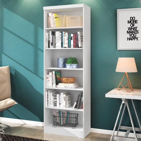 Livreiro Vale Verona 4 Prateleiras Branco