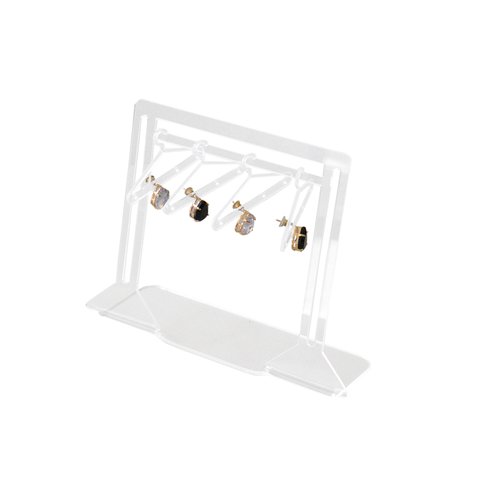 Suporte em Acrilico P/ Brincoo com Cabide - Transparente